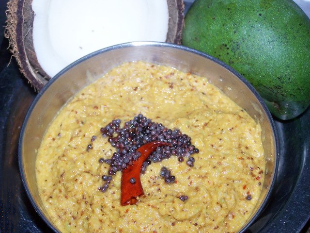 Kobbari Mamidikaya Pachadi, Mamidi Kobbari Pachadi, Mango Coconut Chutney, Mamidikayi Kobbari Pachadi, Kobbarikaya Mamidikaya Pachadi